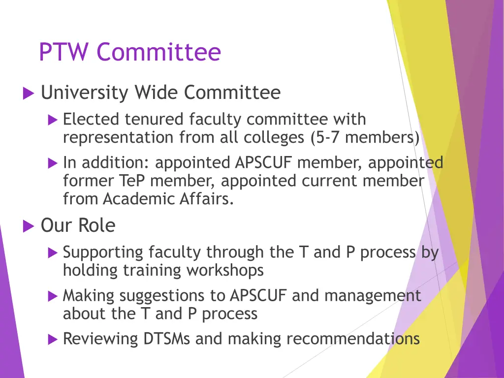ptw committee