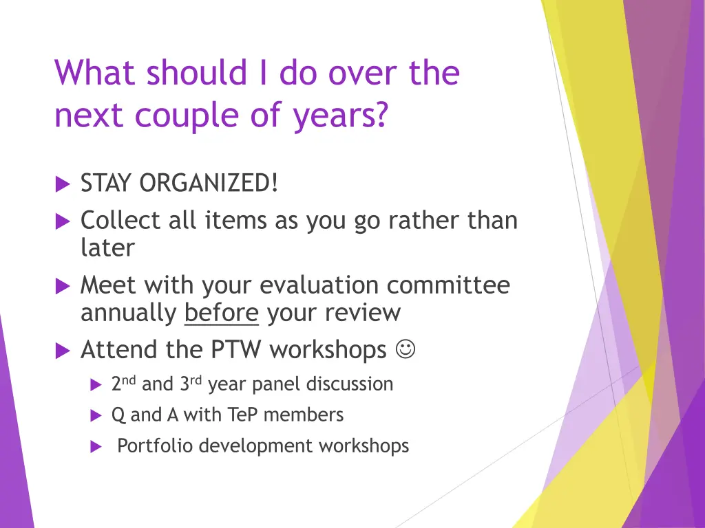 what should i do over the next couple of years