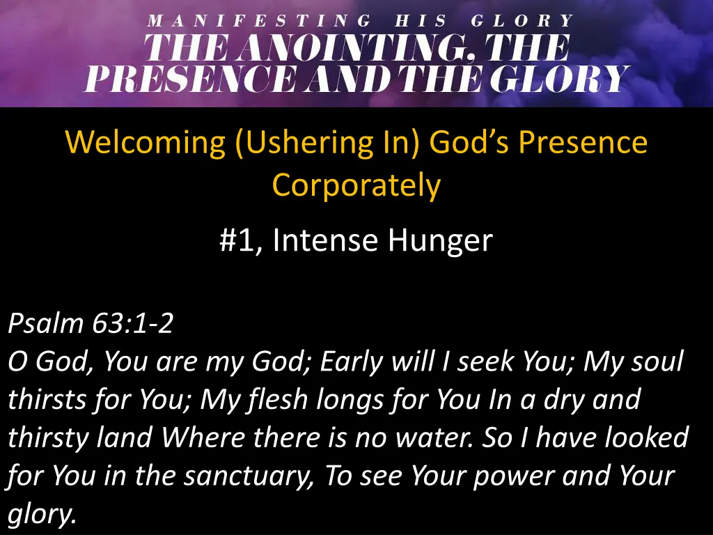 welcoming ushering in god s presence corporately