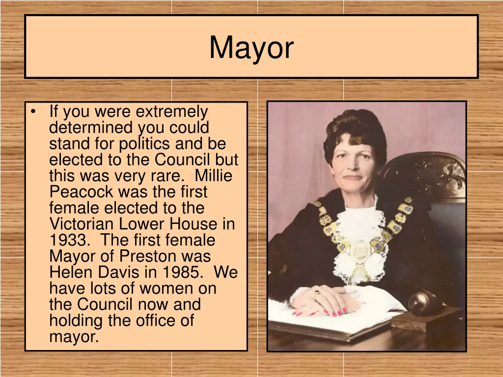 mayor
