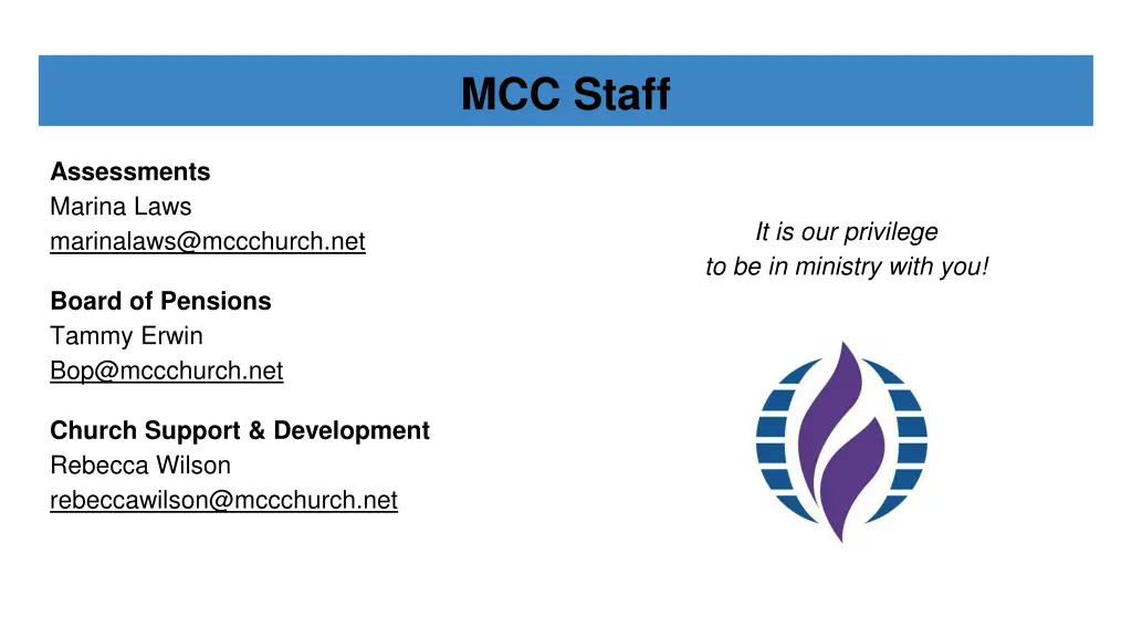 mcc staff