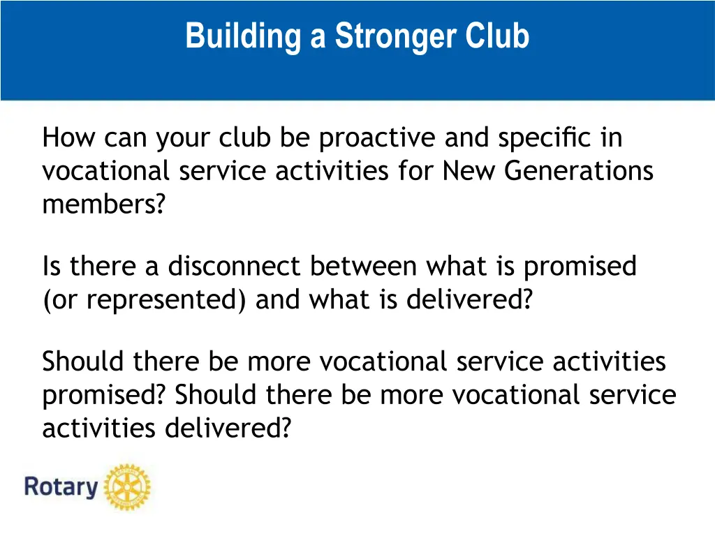 building a stronger club 2