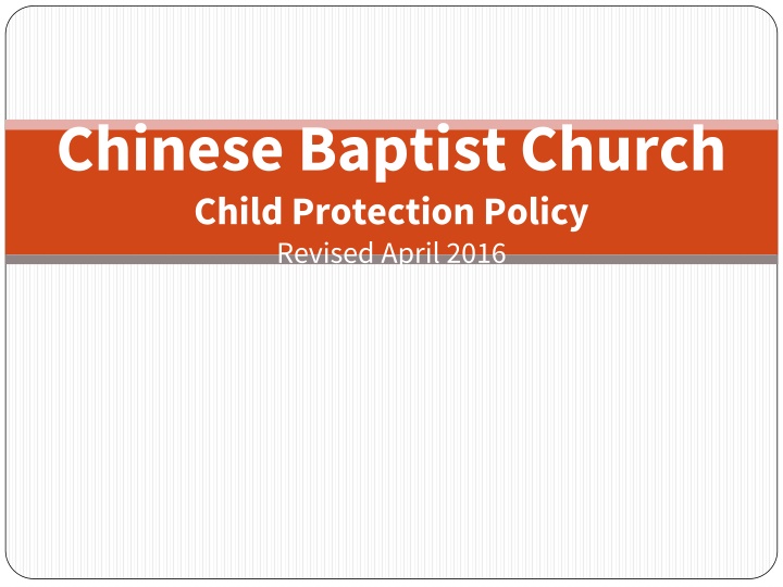 chinese baptist church child protection policy