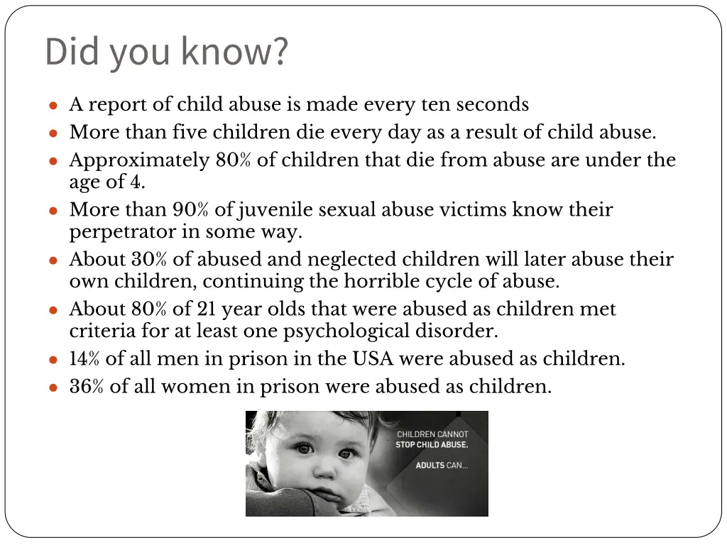 did you know