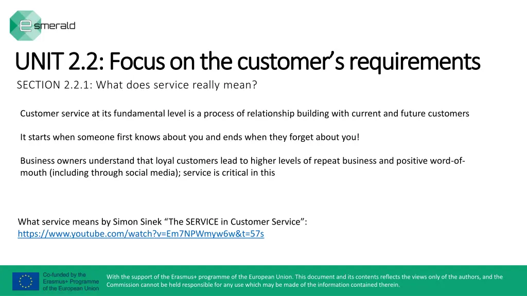 unit 2 2 unit 2 2 focus on the customer