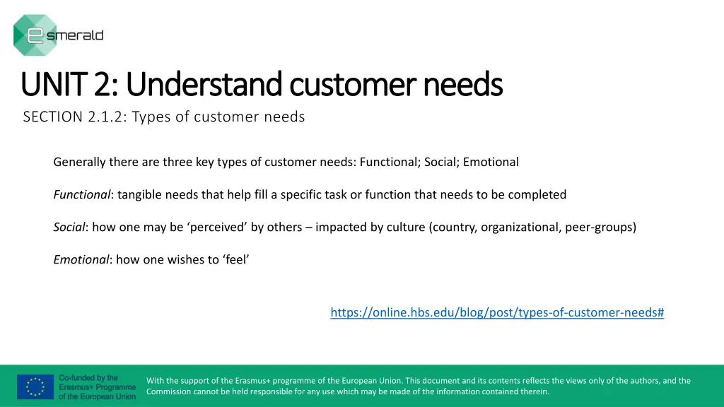 unit 2 unit 2 understand customer needs 1