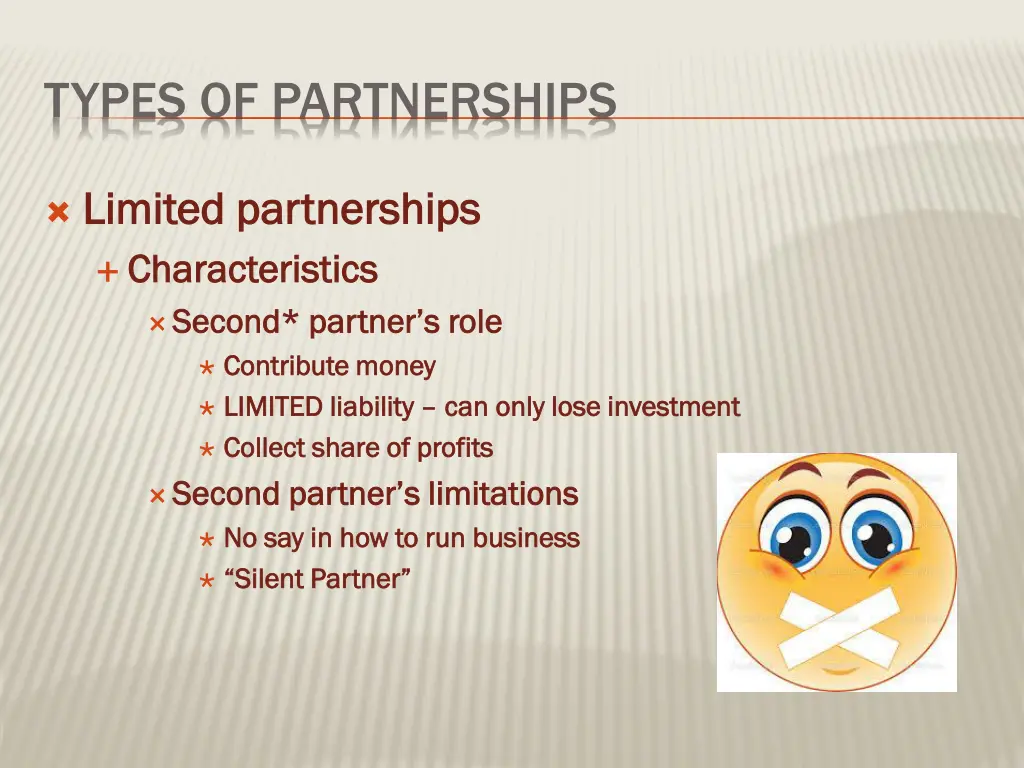 types of partnerships 2