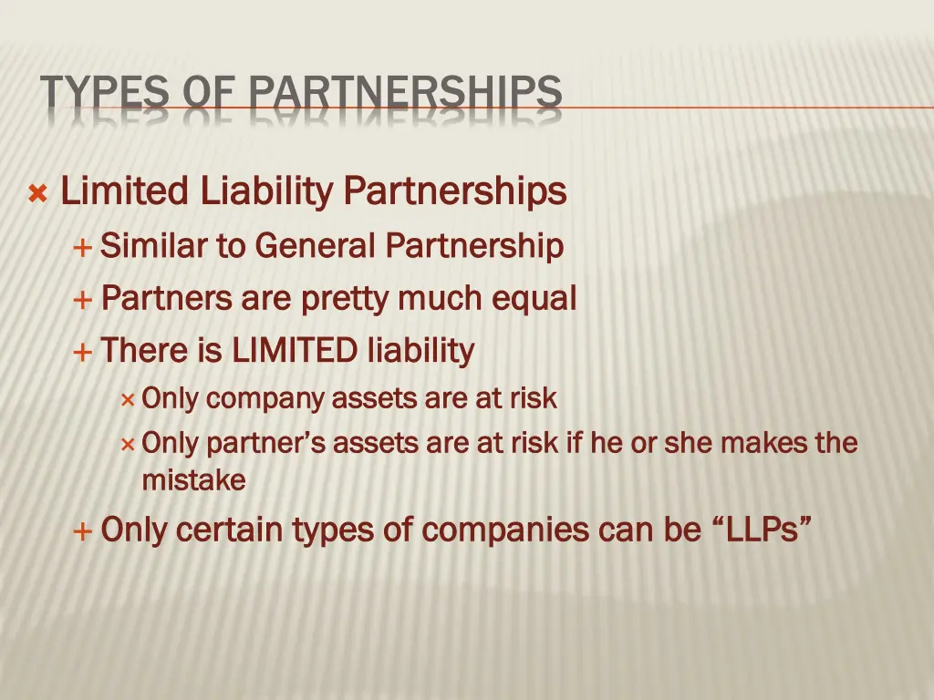 types of partnerships 4
