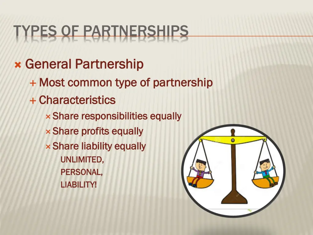 types of partnerships