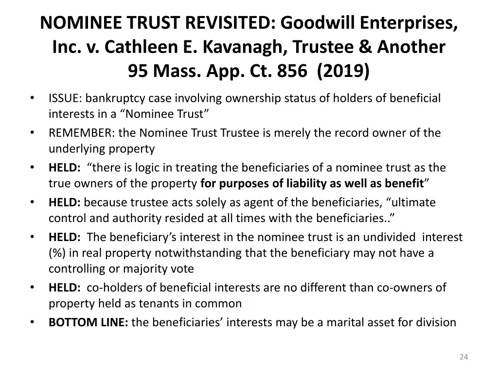 nominee trust revisited goodwill enterprises