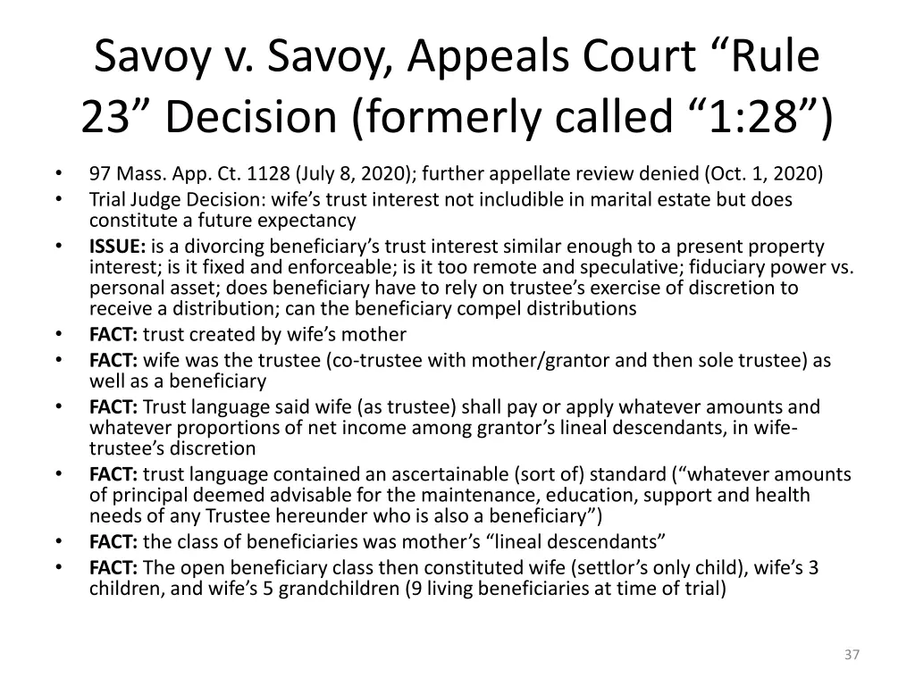 savoy v savoy appeals court rule 23 decision