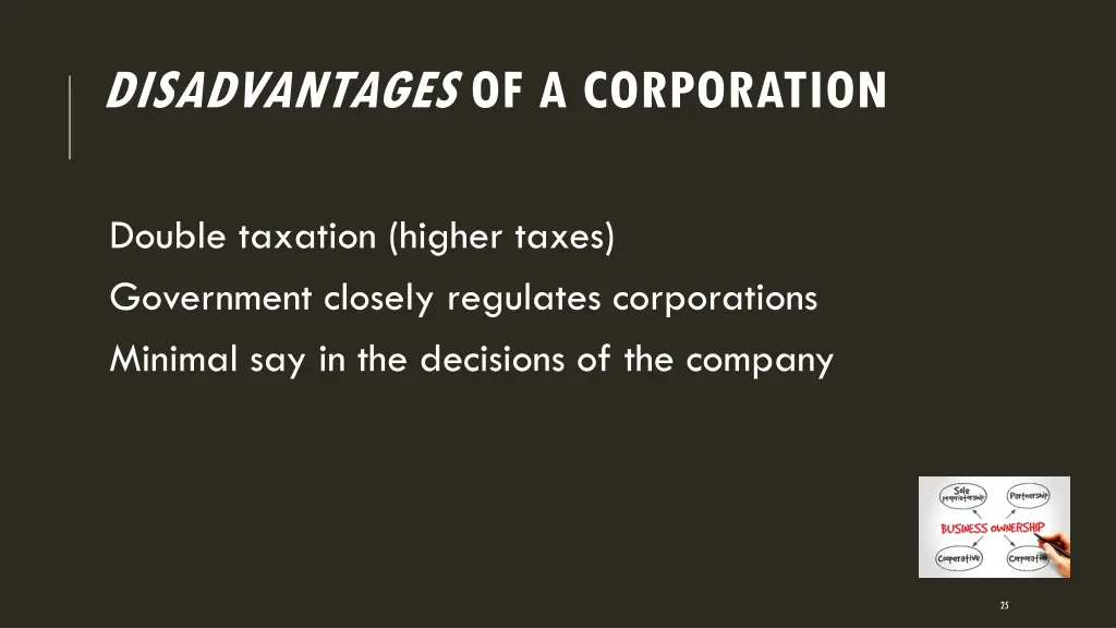 disadvantages of a corporation