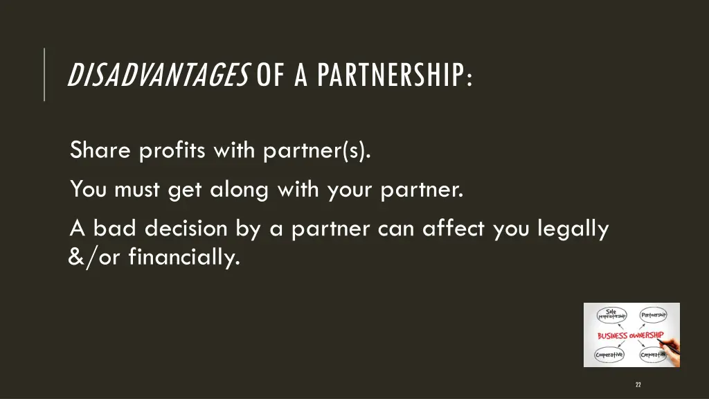 disadvantages of a partnership