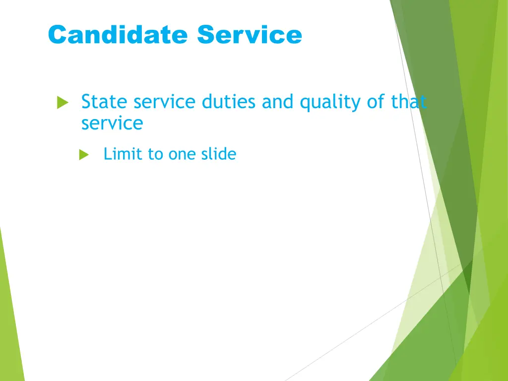 candidate service