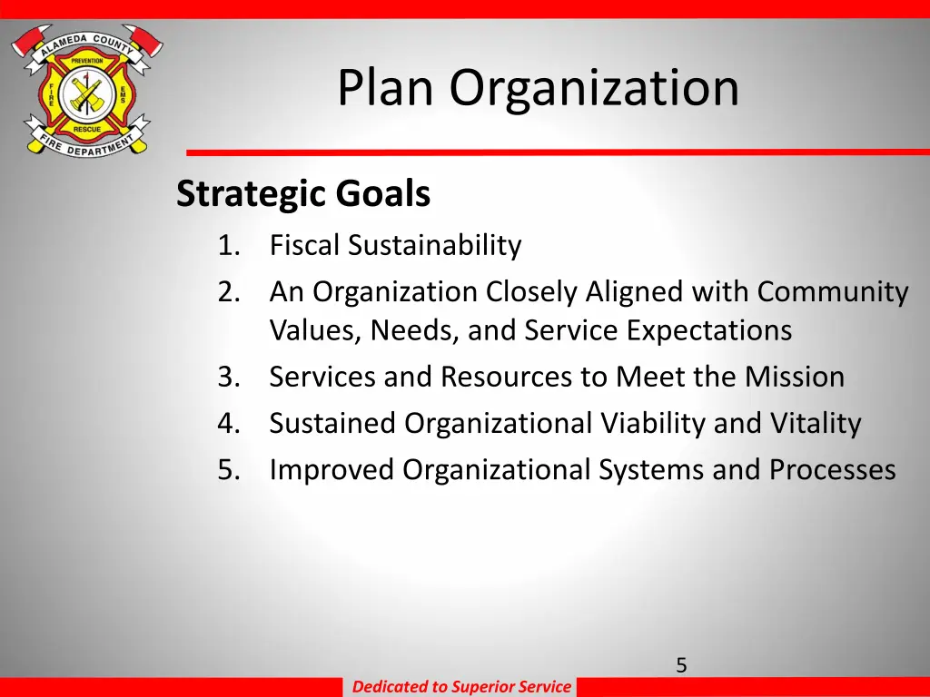 plan organization