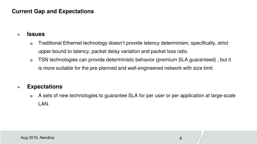 current gap and expectations 1