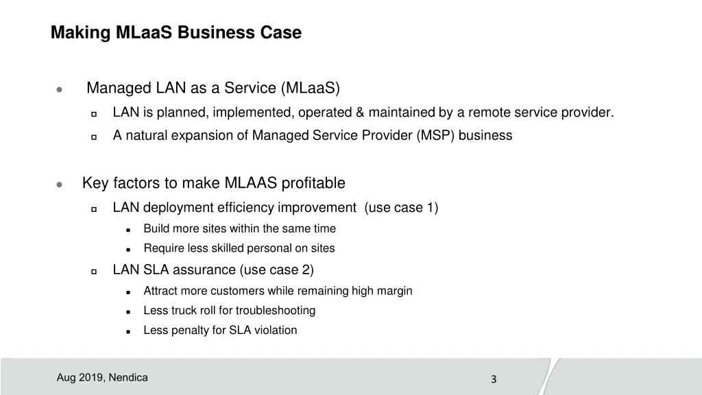 making mlaas business case