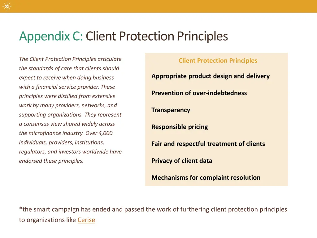 appendix c client protection principles