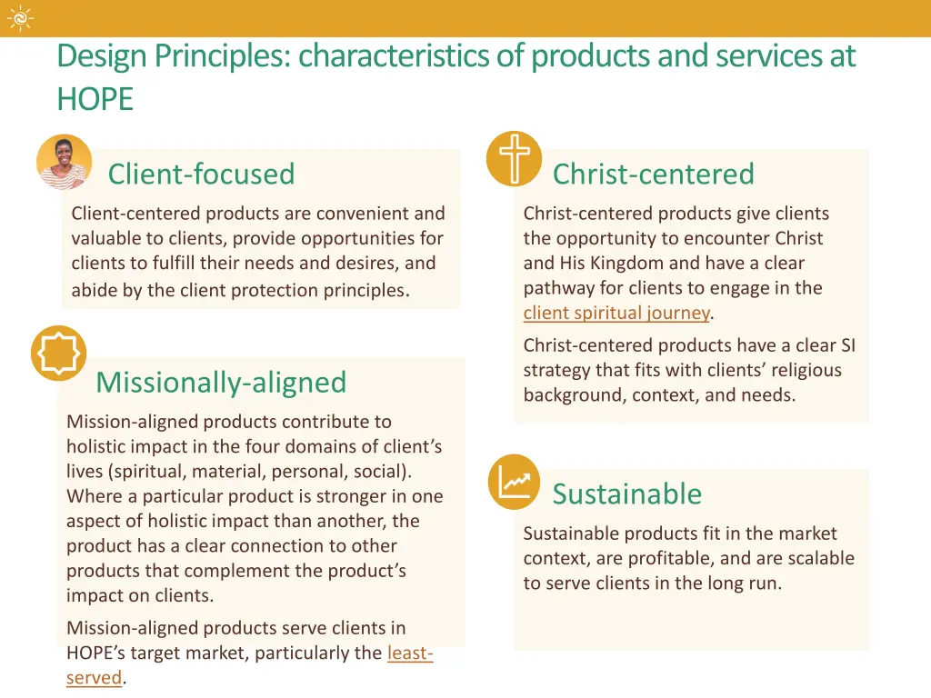 design principles characteristics of products