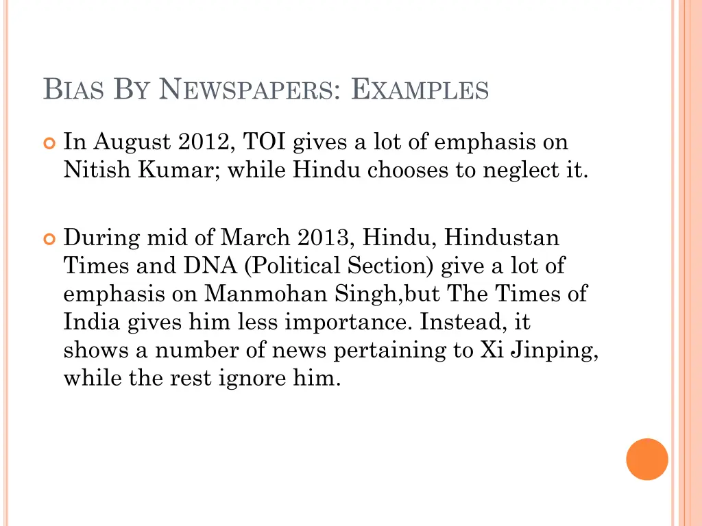b ias b y n ewspapers e xamples