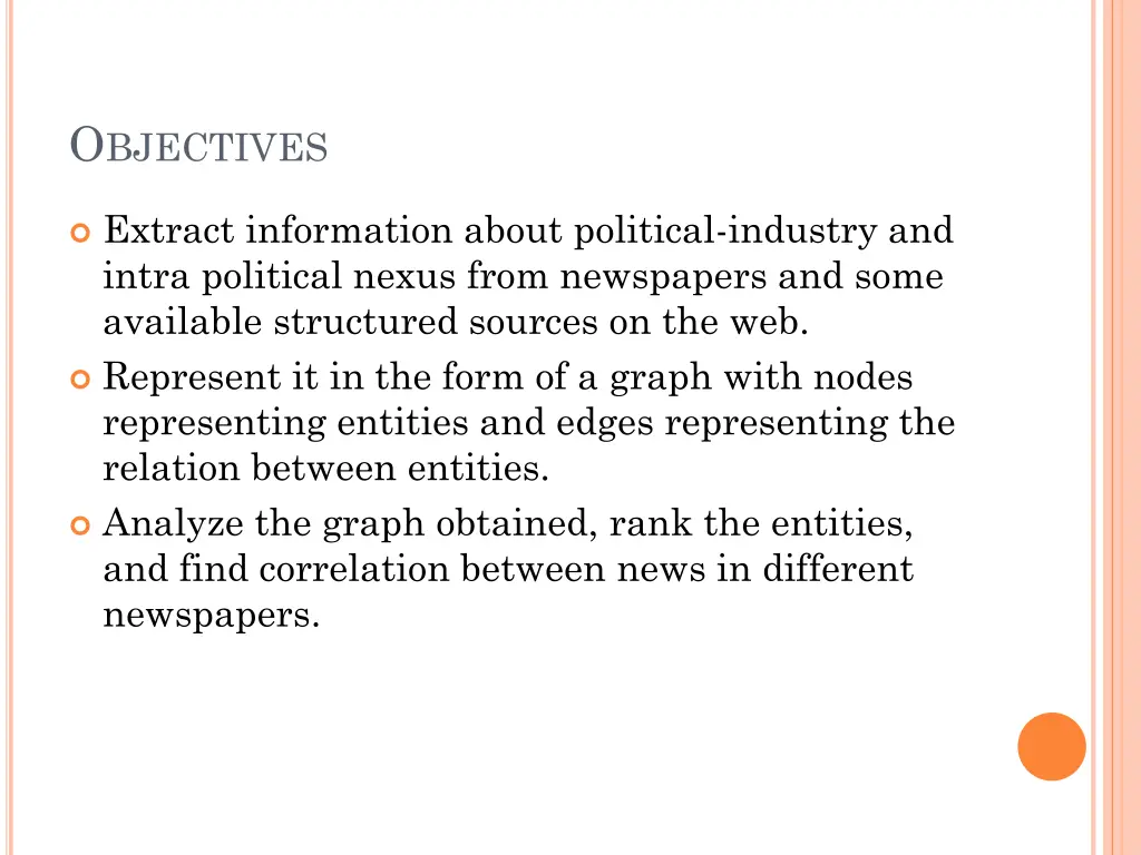 o bjectives