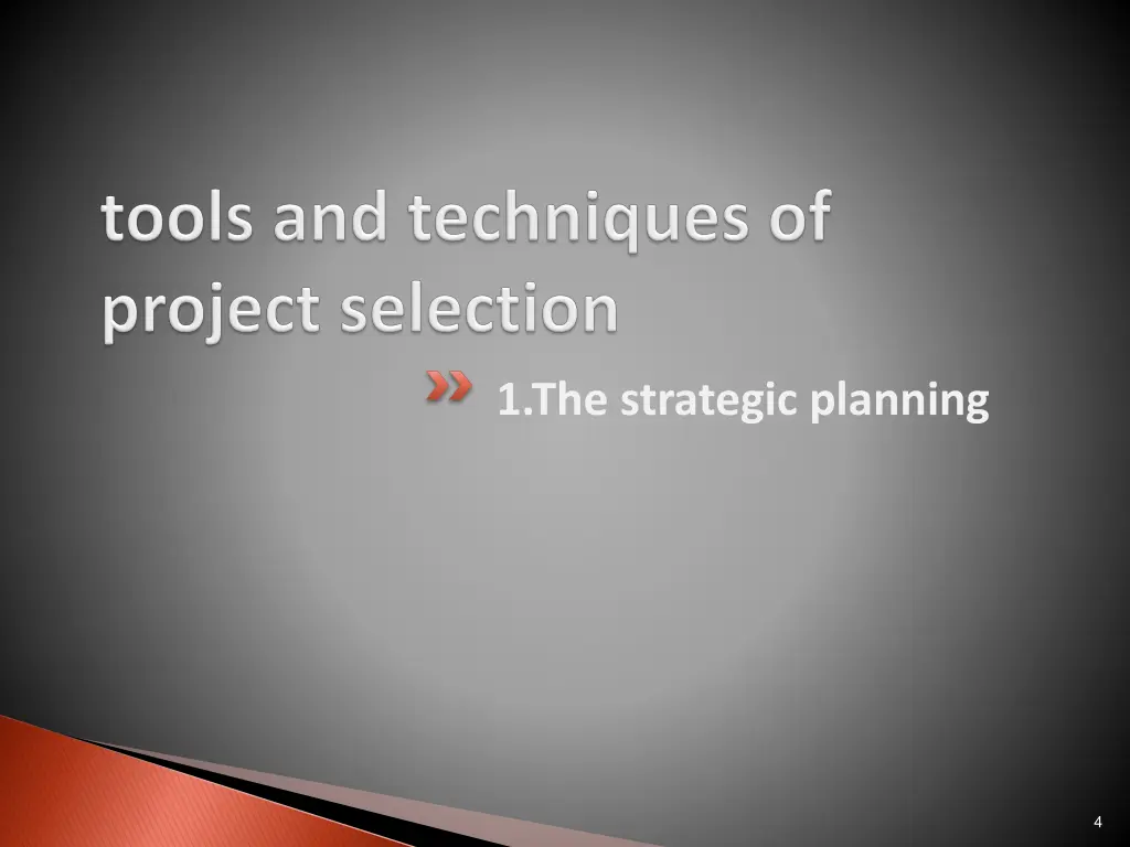 1 the strategic planning