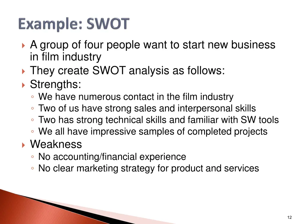 a group of four people want to start new business