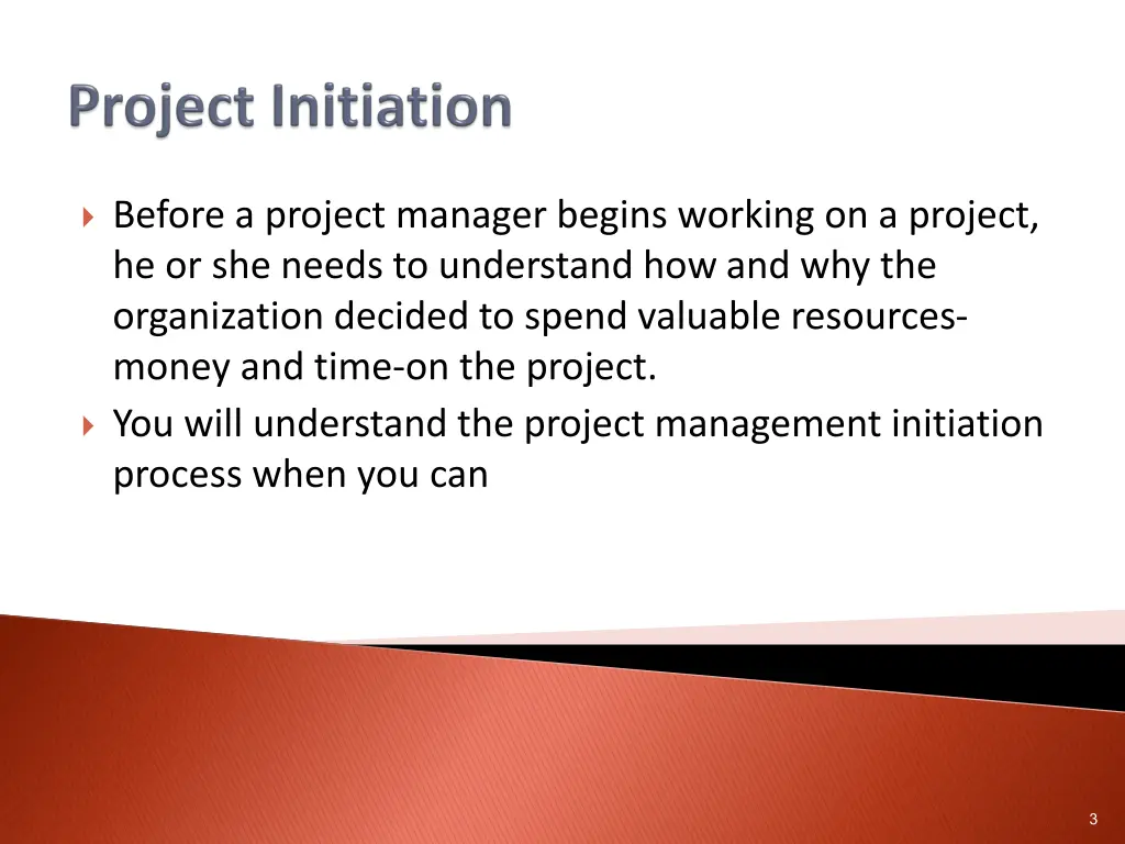 before a project manager begins working