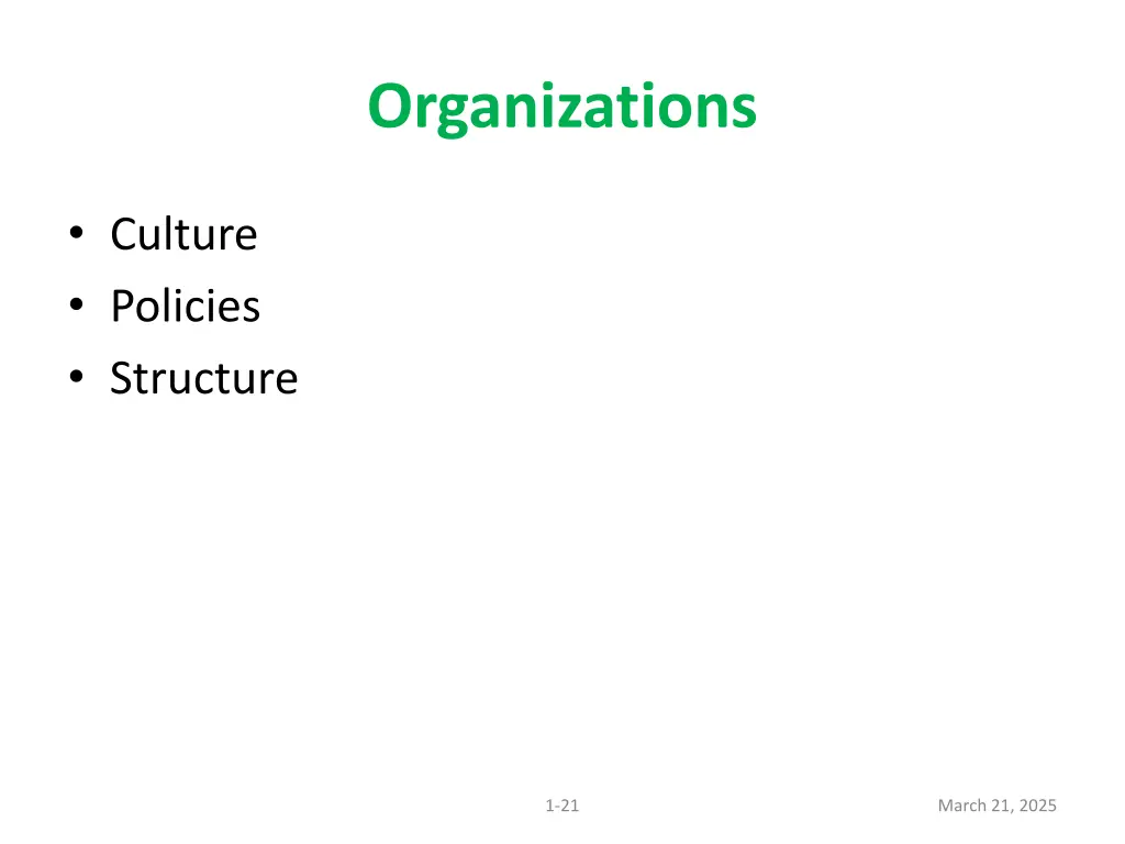 organizations
