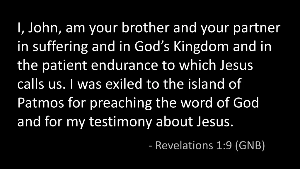 i john am your brother and your partner
