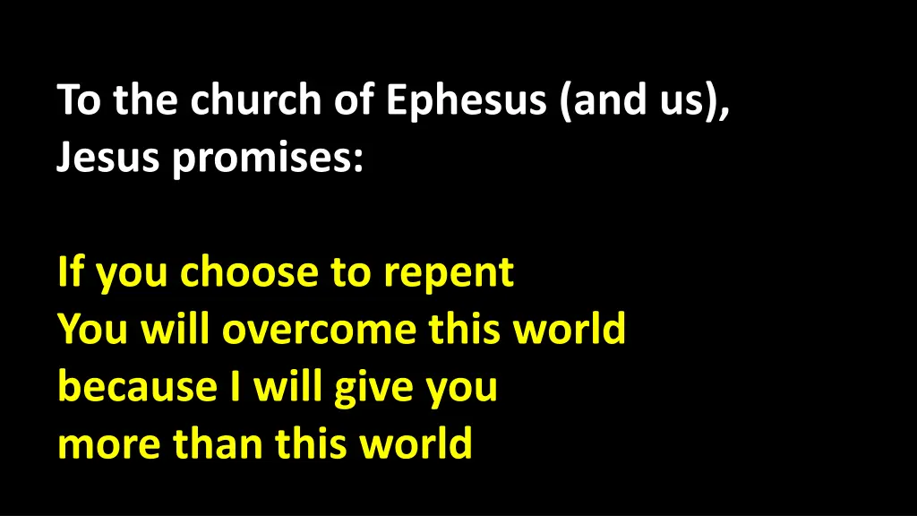 to the church of ephesus and us jesus promises