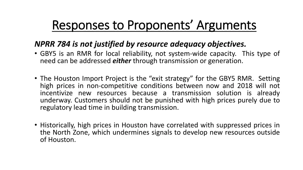 responses to proponents arguments responses 2
