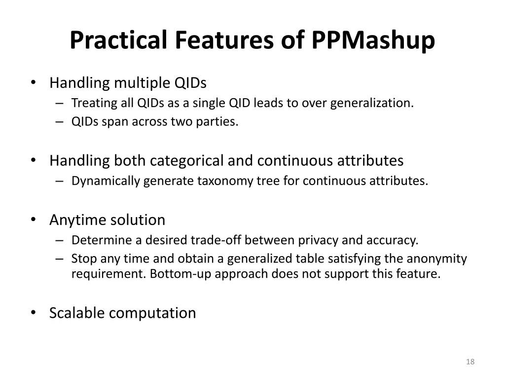 practical features of ppmashup