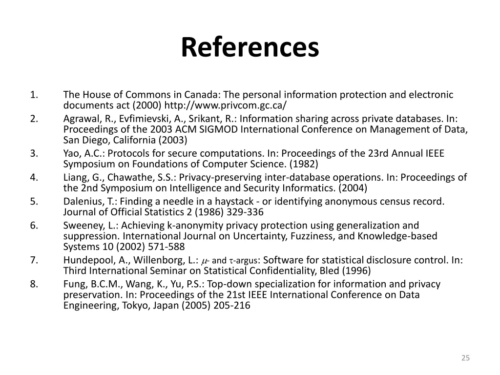references
