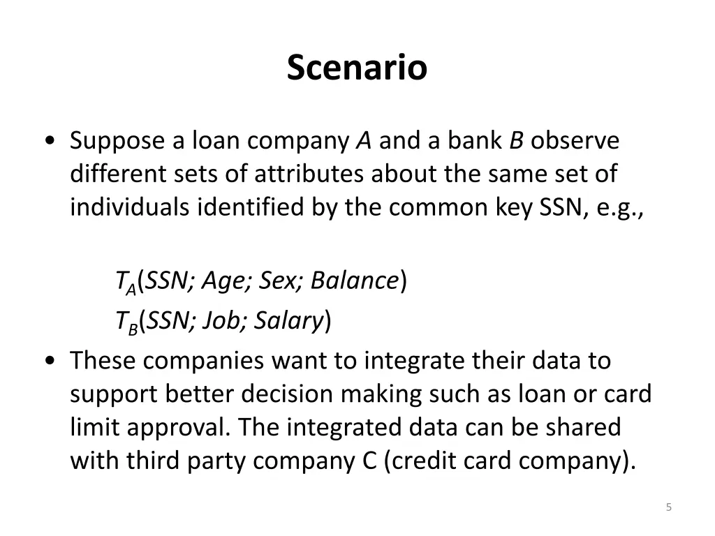 scenario