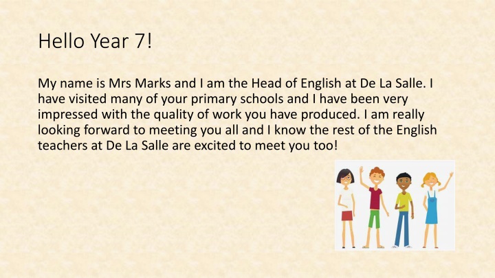 hello year 7