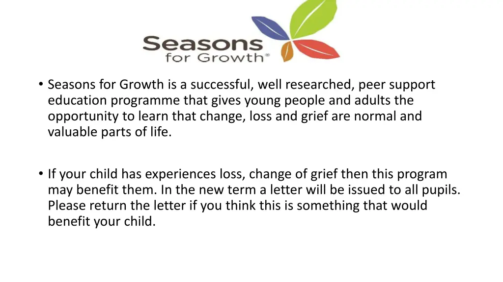 seasons for growth is a successful well