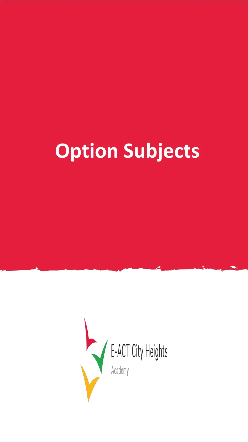 option subjects