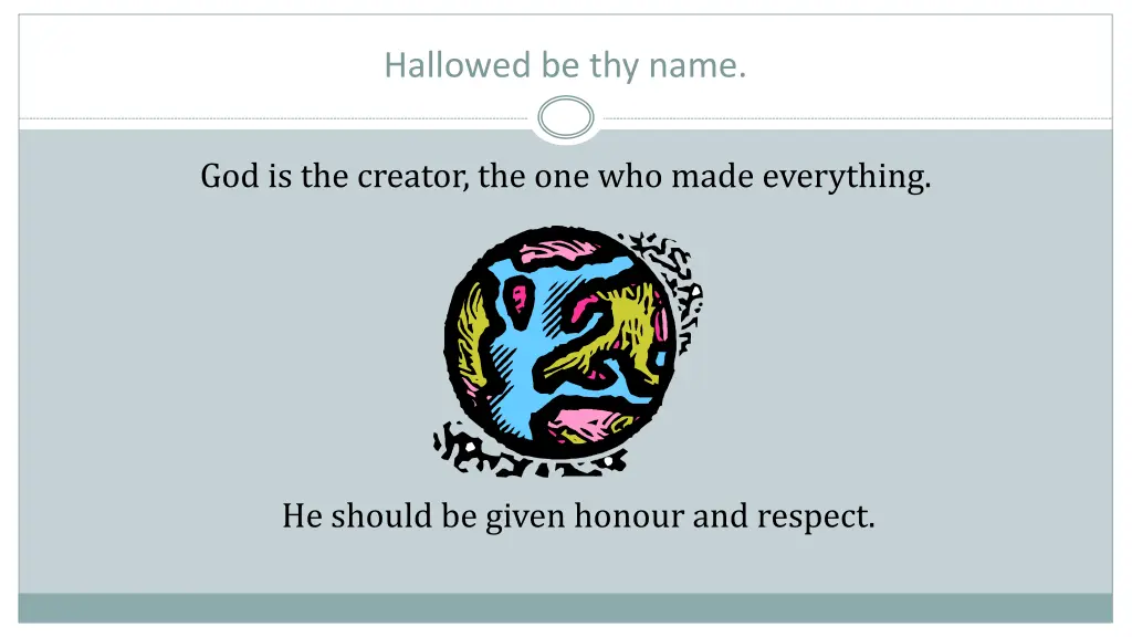 hallowed be thy name