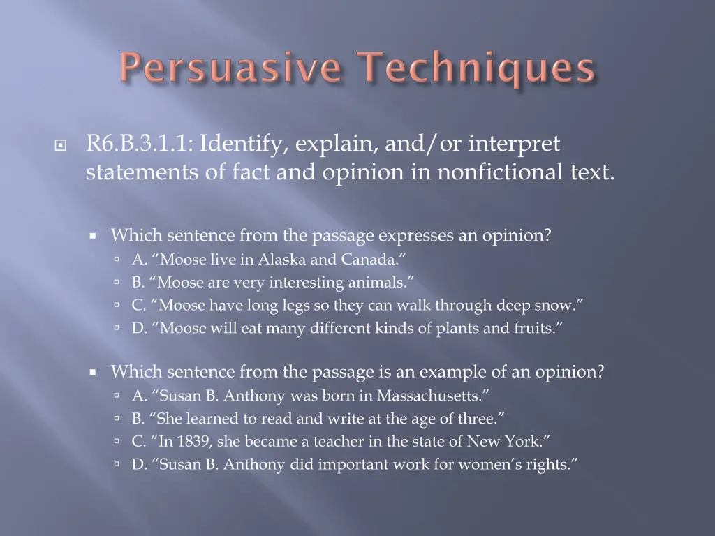 r6 b 3 1 1 identify explain and or interpret