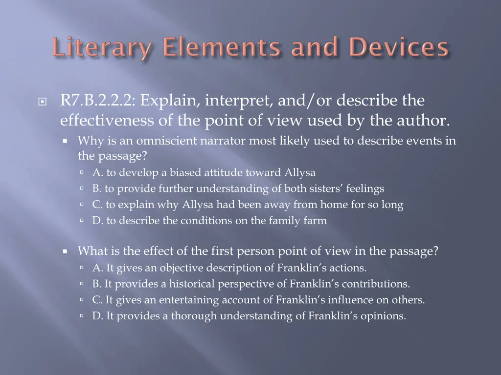 r7 b 2 2 2 explain interpret and or describe