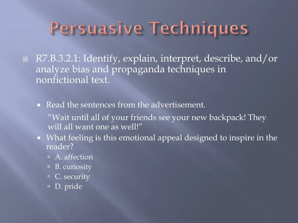 r7 b 3 2 1 identify explain interpret describe