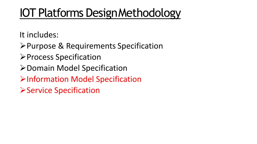 iot platforms designmethodology