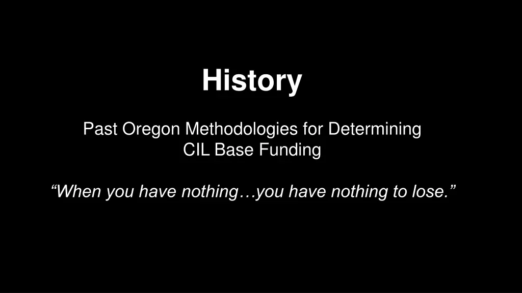history