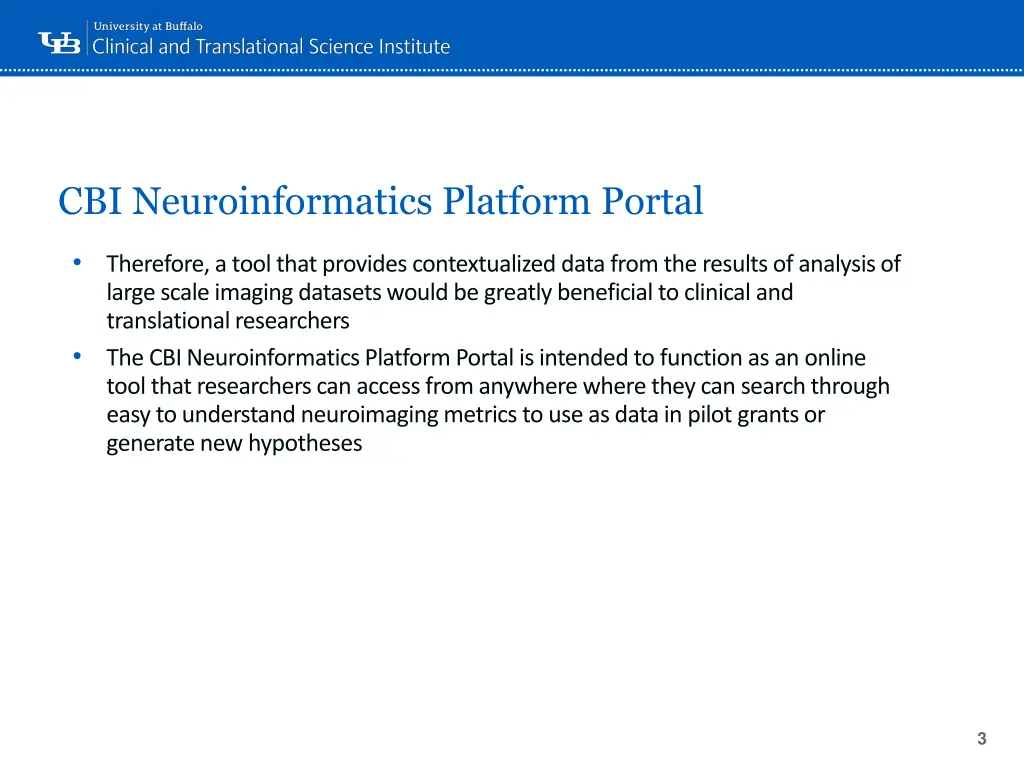 cbi neuroinformatics platform portal 1