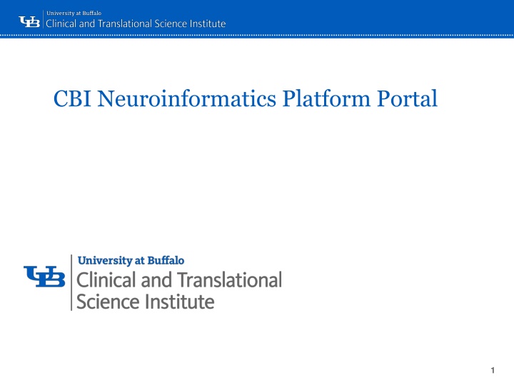 cbi neuroinformatics platform portal