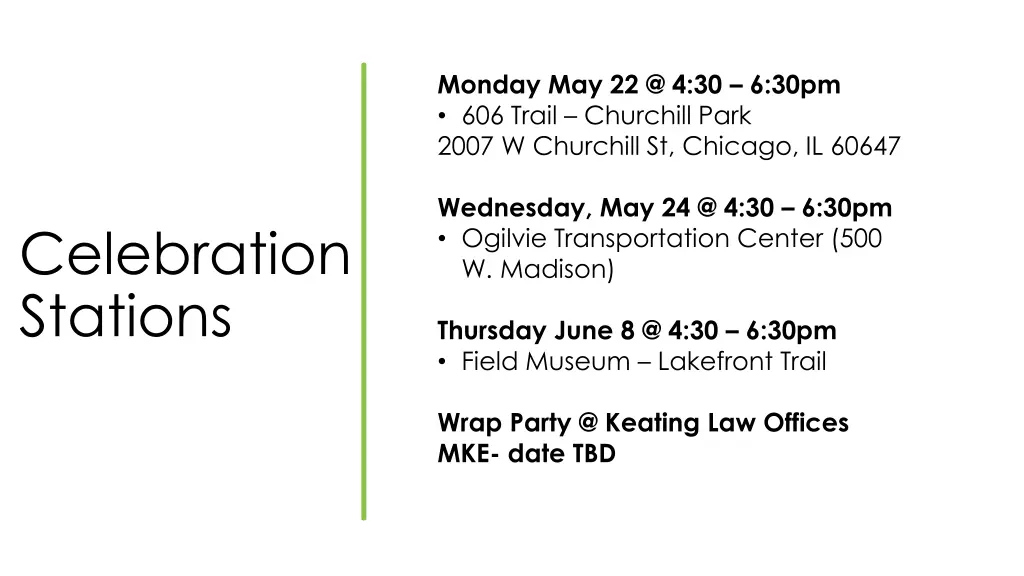 monday may 22 @ 4 30 6 30pm 606 trail churchill