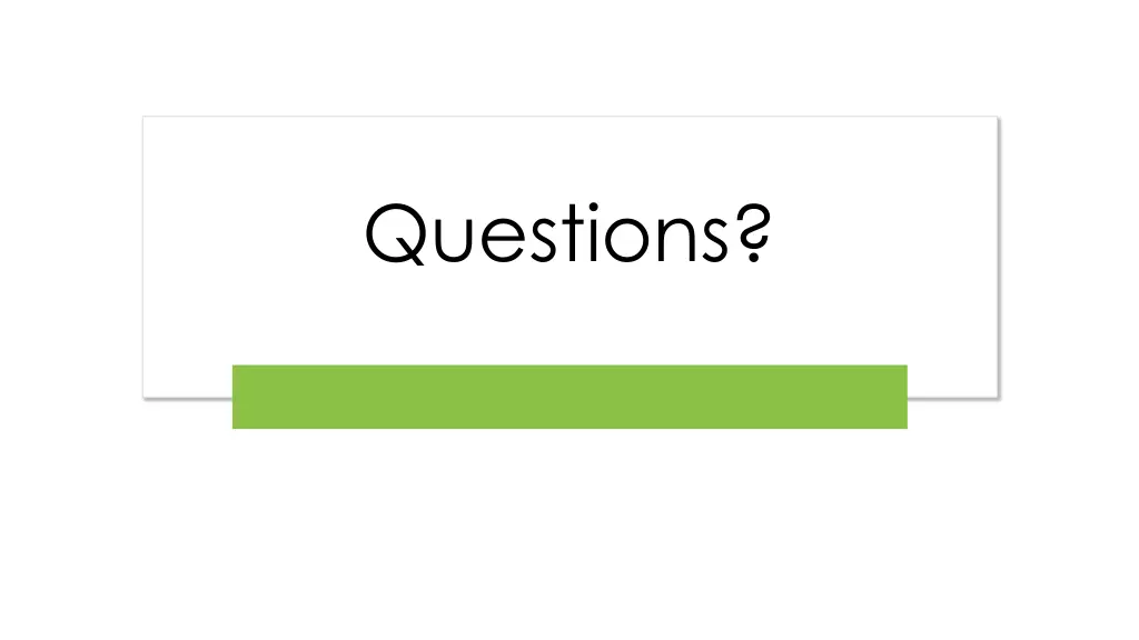 questions