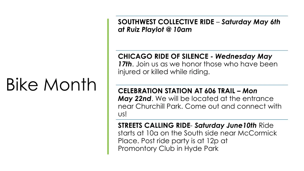 southwest collective ride saturday