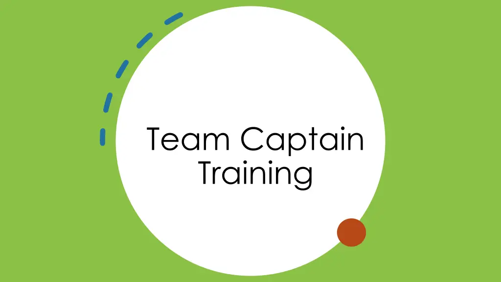 team captain training